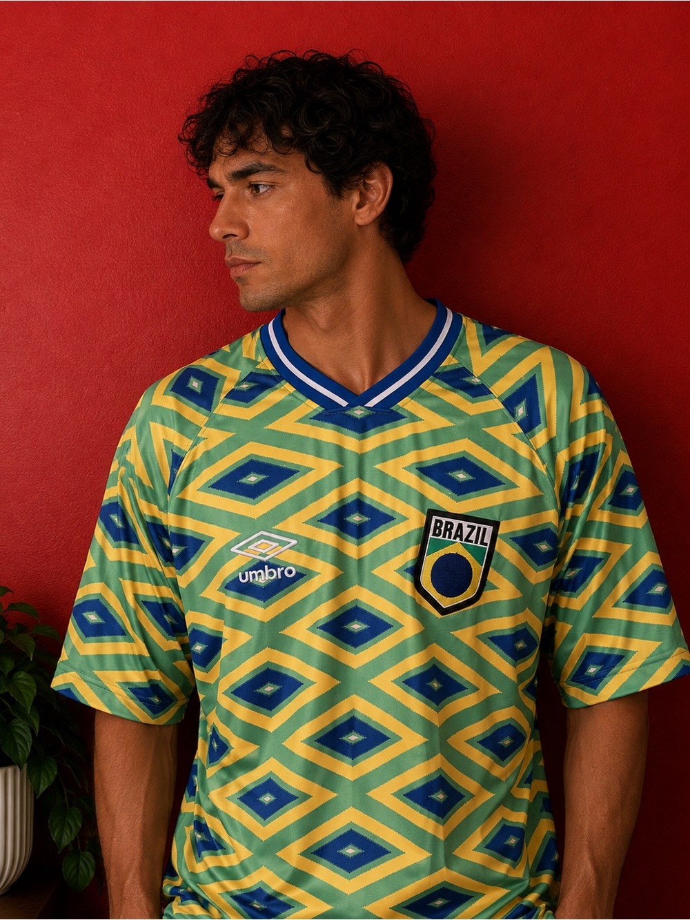 Umbro Brazil Soccer Jersey – Green/Yellow – Size Large – BNWT